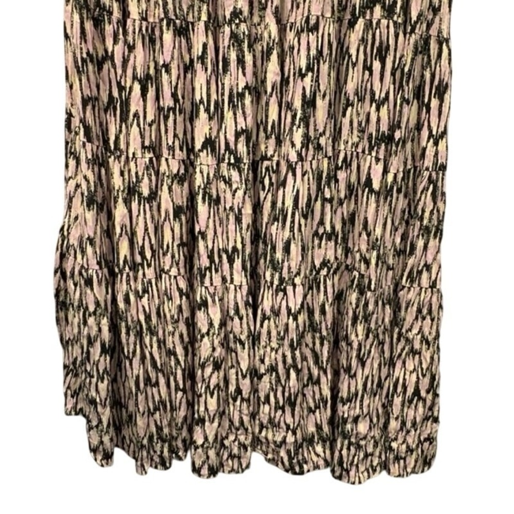 Scotch & Soda Tiered Maxi Dress Medium Elbow Puff Sleeves‎ Keyhole Neck Boho - Picture 10 of 11